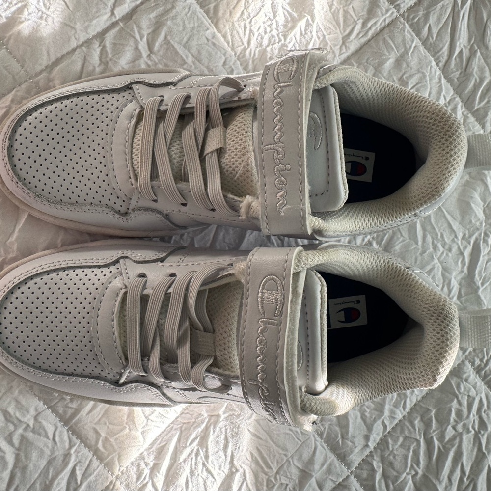 Champion White Leather Sneakers